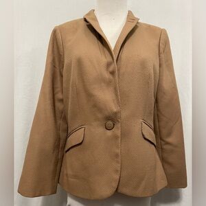 The Limited Women’s Blazer Coat Jacket Brown/Gold Professional Size M
